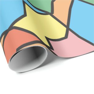 Vun Varicolored Klassieke Random Shapes Cadeaupapier