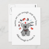 Vun Verpleegkundigen citeren geluid genoeg om uw h Briefkaart (Voorkant / Achterkant)