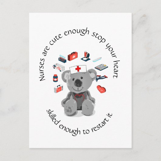 Vun Verpleegkundigen citeren geluid genoeg om uw h Briefkaart (Voorkant)