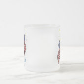 Vun vlag, vuurwerk, aanpasbare vuurwerkers mok (Center)