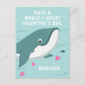 Vun voor walvis aanpasbare Valentijn Briefkaart (Voorkant)