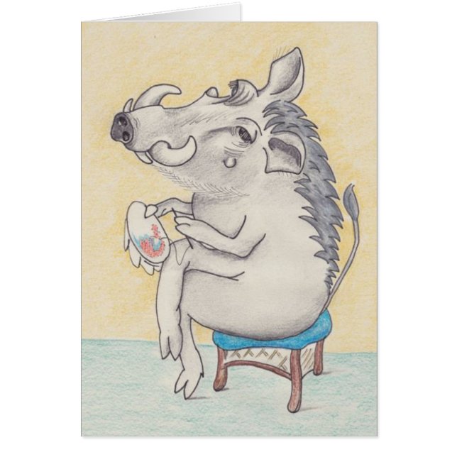 Vun warthog met borduurkaart (Voorkant)