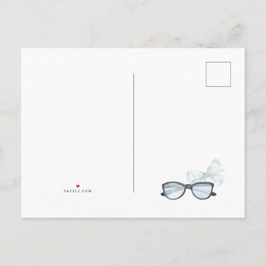 Vun Waterverf zomervakantie Beach Weddenschap Save Aankondigingskaart (Achterkant)