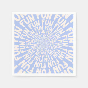 Vun woord, spiraalcrème lila paars servet