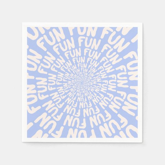 Vun woord, spiraalcrème lila paars servet (Voorkant)