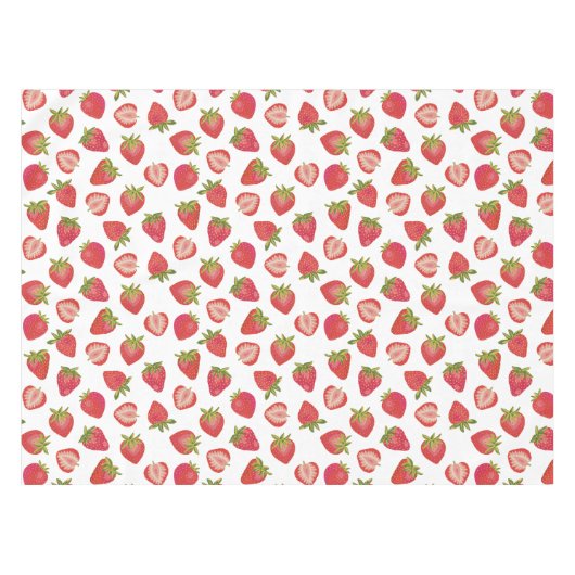 Vun zomeraardbeienpatroon tafelkleed (Voorkant (Horizontaal))