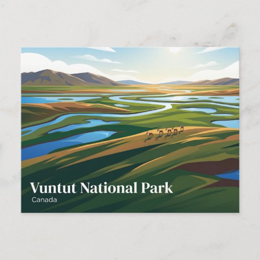 Vuntut National Park Canada Briefkaart (Voorkant)