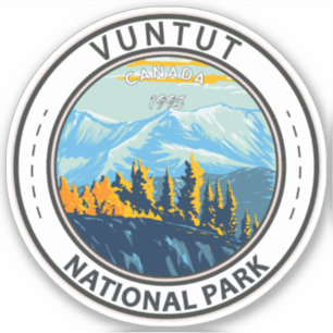 Vuntut National Park Canada Travel Art  Sticker