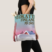 Vuokatti Finland ski-poster Tote Bag (Dichtbij)