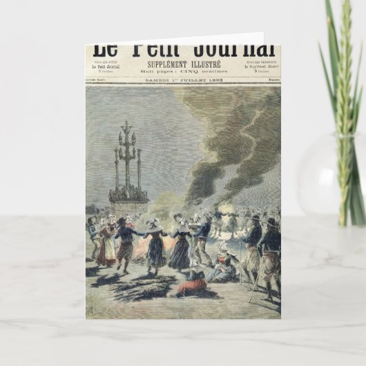 Vuren worden aangestoken om de de kaart (Voorkant)