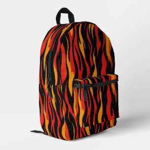 vurig Abstract patroon Bedrukte Rugzak