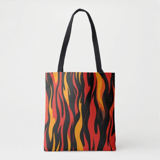 vurig Abstract patroon Tote Bag (Voorkant)