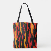 vurig Abstract patroon Tote Bag (Achterkant)