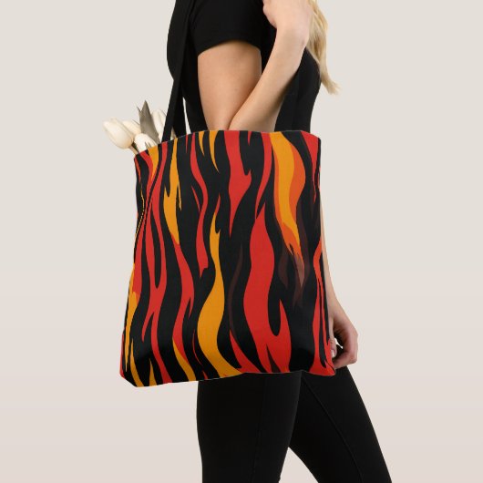 vurig Abstract patroon Tote Bag (Dichtbij)