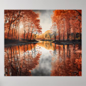 vurig bos poster (Voorkant)