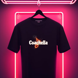 Vurig Coachella T-shirt – Een ontwerp vol energie
