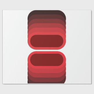 Vurig Contrast: Rood & Zwart Luxe Cadeaupapier