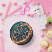 Vurig Dartbord met Bullseye Explosion Papieren Kommen (Feest)
