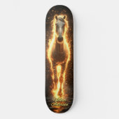 Vurig gloeiend paard persoonlijk skateboard (Voorkant)