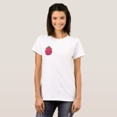 Vurig Klein Drakenfruit Karakter T-shirt (Voorkant volledig)