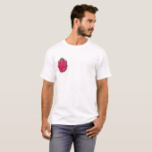 Vurig Klein Drakenfruit Karakter T-shirt (Voorkant volledig)