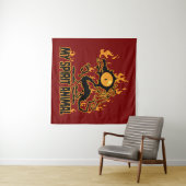 Vurig Knapperig Draak Spirit Dier Wandkleed (In Situ (horizontaal))