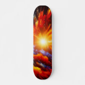 vurig kosmisch explosie-skateboard persoonlijk skateboard (Voorkant)
