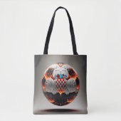 Vurig Kroatisch Voetbal Tote Bag (Voorkant)