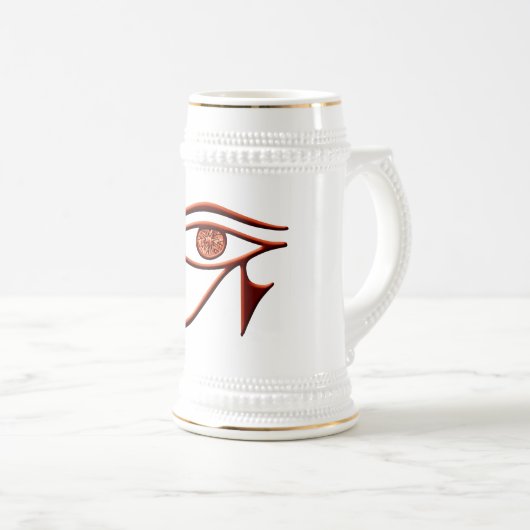 Vurig oog van Horus Stein Bierpul (Voorkant rechts)