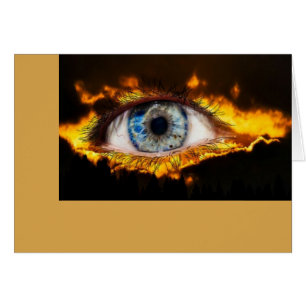 Vurig Oog Wenskaart