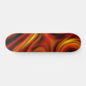Vurig Oranje en Geel Patroon Skateboard (Horizontaal)