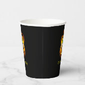 Vurig pompoengezicht papieren bekers (Rechts)