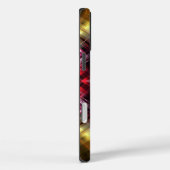 Vurig Prisma Abstract met Stralend Rood & Gouden G Case-Mate iPhone Case (Achterkant / Rechts)