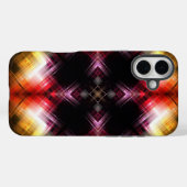 Vurig Prisma Abstract met Stralend Rood & Gouden G Case-Mate iPhone Case (Achterkant (horizontaal))
