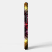 Vurig Prisma Abstract met Stralend Rood & Gouden G Case-Mate iPhone Case (Achterkant / Links)
