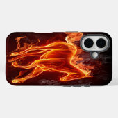 Vurig rood Abstract vlammend paard Case-Mate iPhone Case (Achterkant (horizontaal))