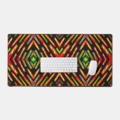 Vurig Rood Oranje Zwart Bureaumat (Keyboard & Muis)