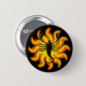 Vurig Schorpioen Ronde Button 5,7 Cm (Voorkant /achterkant)