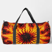 Vurig Tie Dye Burst Monogram Personaliseerbare Kit Plunjezak (Voorkant)
