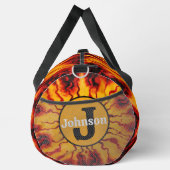 Vurig Tie Dye Burst Monogram Personaliseerbare Kit Plunjezak (Rechts)