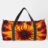 Vurig Tie Dye Burst Monogram Personaliseerbare Kit Plunjezak (Achterkant)