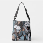 Vurig, vrij en onbevreesd. crossbody tas (Voorkant)