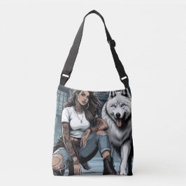 Vurig, vrij en onbevreesd. crossbody tas