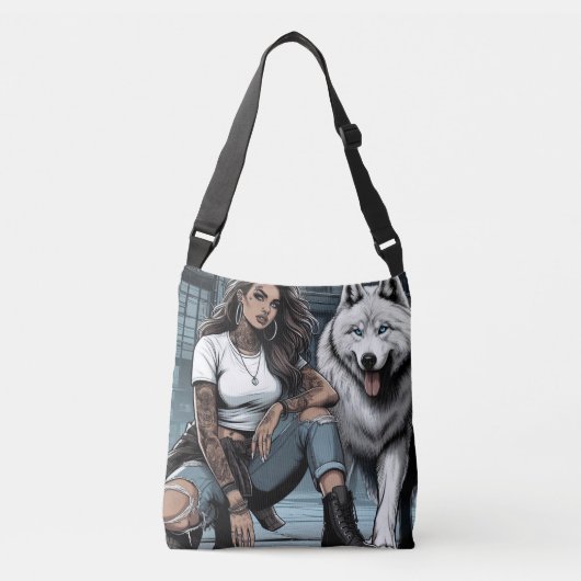 Vurig, vrij en onbevreesd. crossbody tas (Voorkant)