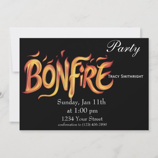 Vurig Vuur Kunstwerk Kaart (Voorkant)