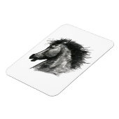 Vurig Wild Paard Magneet (Linkerzijde)