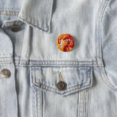 Vurig Zon Capricorn Geest Ronde Button 3,2 Cm (In situ)