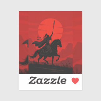 🔥 vurig zwaard slash – epische anime krijger in a sticker