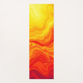 Vurige Abstracte flow art Yogamat (Voorkant)