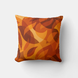 Vurige Abstracte herfstbladeren Kussen